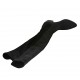 Bottes haute à bout pointu pour femmes en daim et matériau élastique noir talon 4 - Pointures disponibles:  32, 34, 42, 43, 44, 46, 47