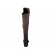 Stivale da donna in camoscio ed elasticizzato testa di moro tacco 3 - Misure disponibili: 33, 42, 43, 44, 45, 46, 47