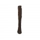 Botas para mujer en gamuza y material elastico marron oscuro tacon 3 - Tallas disponibles:  33, 42, 43, 44, 45, 46, 47
