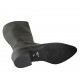 Spitzer Damenstiefel mit Reissverschluss aus schwarzem Leder Absatz 4 - Verfügbare Größen:  32, 33, 34, 42, 43, 44, 45, 46