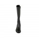 Bottes pour femmes en cuir noir avec fermeture éclair talon 5 - Pointures disponibles:  32, 33, 34, 42, 43, 44, 45
