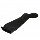 Stivale alto da donna con mezza cerniera in camoscio nero tacco 3 - Misure disponibili: 33, 42, 43, 44, 46