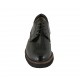 Zapato derby con cordones para mujer en charol imprimido negro tacon 3 - Tallas disponibles:  42, 43, 44, 45