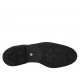 Zapato derby con cordones para mujer en charol imprimido negro tacon 3 - Tallas disponibles:  42, 43, 44, 45