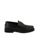 Mocassin classique pour hommes en cuir noir - Pointures disponibles:  36, 37, 38, 46, 47, 48, 49, 50