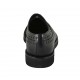 Scarpa stringata derby classica da uomo in pelle nera con lavorazione Brogue - Misure disponibili: 36, 37, 38, 46, 47, 48, 49