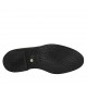 Scarpa stringata derby classica da uomo in pelle nera con lavorazione Brogue - Misure disponibili: 36, 37, 38, 46, 47, 48, 49