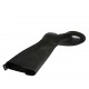 Stivale da donna con elastici in pelle nera tacco 3 - Misure disponibili: 33, 42, 44, 45, 46, 47