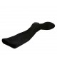 Woman's boot in black suede and elastic material heel 3