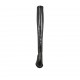Stivale sopra al ginocchio da donna in pelle ed elasticizzato nero tacco 6 - Misure disponibili: 32, 33, 34, 42, 43, 46