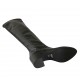 Bottes au-dessus de genou pour femmes en cuir et matériau élastique noir talon 6 - Pointures disponibles:  32, 33, 34, 42, 43, 46