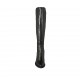 Stivale al ginocchio da donna in pelle ed elasticizzato nero tacco 6 - Misure disponibili: 32, 33, 34, 42, 44, 45