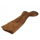 Botas altas para mujer con media cremallera en gamuza brun claro tacon 3 - Tallas disponibles:  42, 44, 45, 46