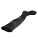 Woman's over-the-knee boot in black leather and elastic material heel 3