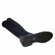 Woman's boot in blue suede and elastic material heel 3 - Available sizes:  33, 42, 43, 44, 46, 47