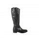 Bottes classique pour femmes avec fermeture éclair interieur en cuir de couleur noir talon 3 - Pointures disponibles:  33, 42, 43, 45, 46