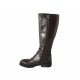 Stivale da donna con fibbie e cerniera in pelle marrone tacco 3 - Misure disponibili: 34, 42, 43, 44, 45, 47