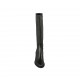 Woman's boot in black leather with zipper heel 6 - Available sizes:  32, 33, 42, 43, 44, 45