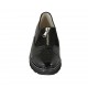Chaussure pour femmes avec fermeture éclair et elastiques en cuir verni, daim et cuir imprimé noir talon compensé 4 - Pointures disponibles:  33, 34, 42, 43, 46