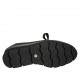 Zapato con cordones y cremallera en piel, gamuza y piel estampada negra cuña 4 - Tallas disponibles:  33, 34, 43, 44, 45, 46