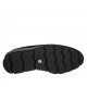 Scarpa accollata con cerniera e elastico da donna in vernice stampata, camoscio e pelle nera zeppa 4 - Misure disponibili: 33, 34, 42, 43, 44, 46
