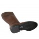 Damenstiefel mit innerem Rei?verschluss aus hellbraunem Leder und bedrucktem Leder Absatz 3 - Verfügbare Größen:  33, 34, 42, 43, 44, 46, 47