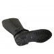 Bottes pour femmes avec fermeture éclair et boucles en cuir noir avec talon 3 - Pointures disponibles:  33, 42, 43, 44