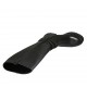 Stivale da donna con cerniera e fibbie in pelle nera tacco 3 - Misure disponibili: 33, 42, 43, 44