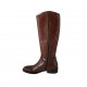 Damenstiefel mit Reissverschluss aus hellbraunem Leder Absatz 3 - Verfügbare Größen:  34, 42, 43, 44, 45, 46