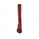 Woman's boot with zipper in red patent leather heel 6 - Available sizes:  33, 34, 42, 43