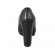 Decolté da donna in pelle nera con plateau tacco 10 - Misure disponibili: 31, 32, 33, 34, 42, 43, 44, 47
