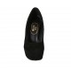Escarpin pour femmes en daim noir avec plateforme et talon 11 - Pointures disponibles:  31, 32, 33, 34, 42, 46