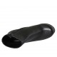 Stivaletto da donna con cerniera e plateau in pelle nera con tacco 10 - Misure disponibili: 31, 32, 33, 34, 42