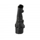 Botines para mujer con hebillas en piel negra tacon 4 - Tallas disponibles:  34, 46