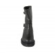 Bottines pour femmes avec boucles en cuir noir talon 4 - Pointures disponibles:  34, 46