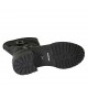 Bottines pour femmes avec boucles en cuir noir talon 4 - Pointures disponibles:  34, 46