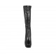 Stivale da donna con plateau e cerniera in pelle nera tacco 11 - Misure disponibili: 33, 42, 43