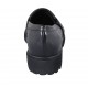 Mocassino da donna con frange e borchie in pelle nera tacco 3 - Misure disponibili: 42, 43, 44
