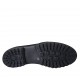 Mocassin pour femmes avec franges et goujons en daim noir et garniture platine talon 3 - Pointures disponibles:  42, 43, 44, 45