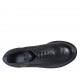 Chaussure richelieu à lacets pour femmes en cuir noir avec bout golf talon 5 - Pointures disponibles:  33, 34, 42, 43