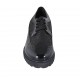 Woman's laced derby shoe with wingtip in black patent leather and bronze laminated printed suede heel 3 - Available sizes:  42, 43, 44, 45