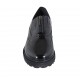 Zapato con cremallera, punta de ala y elasticos para mujer en charol negro tacon 3 - Tallas disponibles:  42, 43, 44