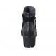 Stivaletto da donna con cerniere in pelle e camoscio nero tacco 5 - Misure disponibili: 32, 43, 44, 45