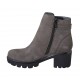 Bottines pour femmes avec boucle et fermeture éclair en cuir nubuck taupe talon 5 - Pointures disponibles:  32, 42, 43, 44, 45, 46