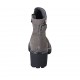 Bottines pour femmes avec boucle et fermeture éclair en cuir nubuck taupe talon 5 - Pointures disponibles:  32, 42, 43, 44, 45, 46
