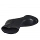 Bottine Texan pour femmes avec fermeture éclair et elastique en cuir noir talon 5 - Pointures disponibles:  32, 33, 34, 42, 43, 46