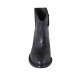 Bottine Texan pour femmes avec fermeture éclair et elastique en cuir imprimé noir et gris talon 5 - Pointures disponibles:  32, 33, 34, 42, 43, 44, 45, 46