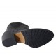 Stivaletto texano da donna con cerniera ed elastico in pelle stampata nera e grigia tacco 5 - Misure disponibili: 32, 33, 34, 42, 43, 44, 45, 46
