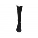 Woman's boot with zipper in black suede heel 3