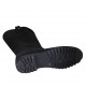 Woman's boot with zipper in black suede heel 3